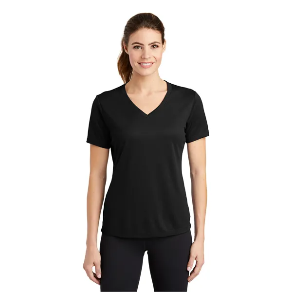 Sport-Tek Women's PosiCharge RacerMesh V-Neck Tee. - Sport-Tek Women's PosiCharge RacerMesh V-Neck Tee. - Image 0 of 45