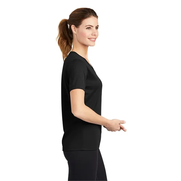 Sport-Tek Women's PosiCharge RacerMesh V-Neck Tee. - Sport-Tek Women's PosiCharge RacerMesh V-Neck Tee. - Image 2 of 45