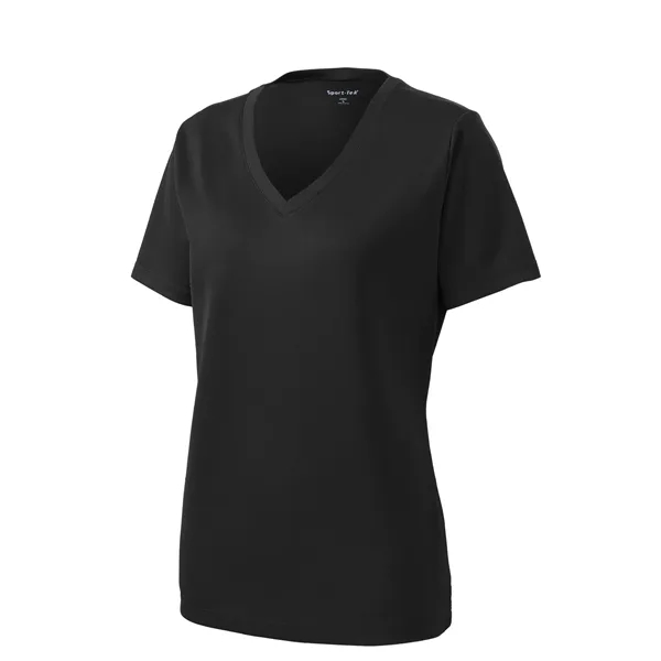Sport-Tek Women's PosiCharge RacerMesh V-Neck Tee. - Sport-Tek Women's PosiCharge RacerMesh V-Neck Tee. - Image 3 of 45
