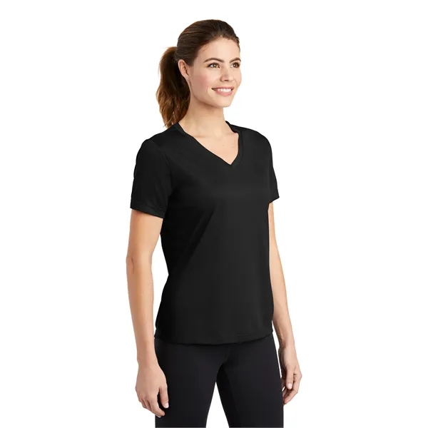 Sport-Tek Women's PosiCharge RacerMesh V-Neck Tee. - Sport-Tek Women's PosiCharge RacerMesh V-Neck Tee. - Image 4 of 45