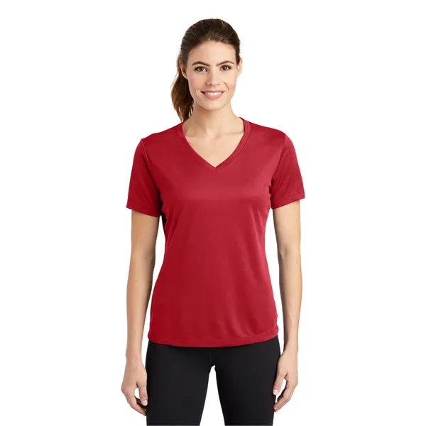 Sport-Tek Women's PosiCharge RacerMesh V-Neck Tee. - Sport-Tek Women's PosiCharge RacerMesh V-Neck Tee. - Image 6 of 45