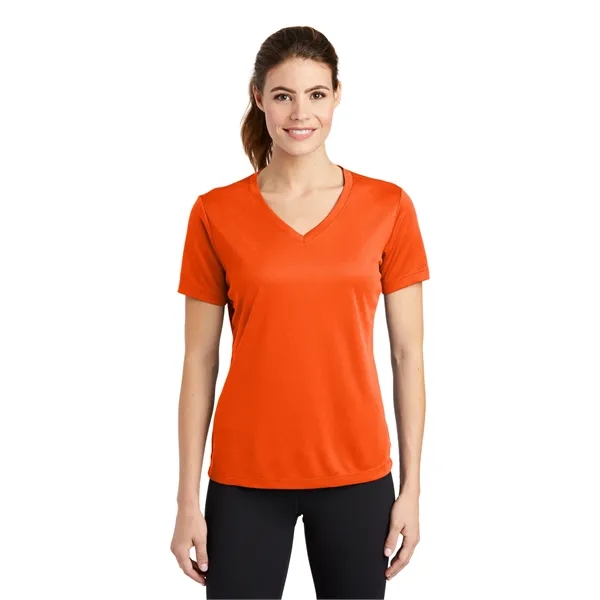 Sport-Tek Women's PosiCharge RacerMesh V-Neck Tee. - Sport-Tek Women's PosiCharge RacerMesh V-Neck Tee. - Image 11 of 45