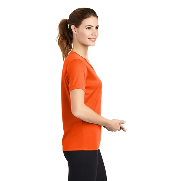 Sport-Tek Women's PosiCharge RacerMesh V-Neck Tee. - Sport-Tek Women's PosiCharge RacerMesh V-Neck Tee. - Image 13 of 45