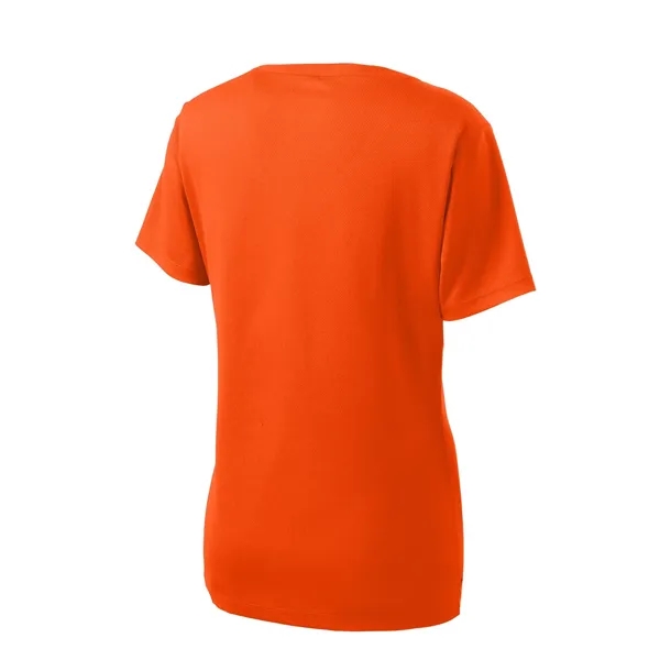 Sport-Tek Women's PosiCharge RacerMesh V-Neck Tee. - Sport-Tek Women's PosiCharge RacerMesh V-Neck Tee. - Image 15 of 45