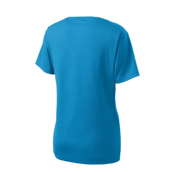 Sport-Tek Women's PosiCharge RacerMesh V-Neck Tee. - Sport-Tek Women's PosiCharge RacerMesh V-Neck Tee. - Image 20 of 45