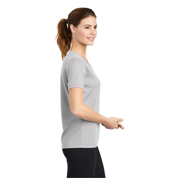 Sport-Tek Women's PosiCharge RacerMesh V-Neck Tee. - Sport-Tek Women's PosiCharge RacerMesh V-Neck Tee. - Image 23 of 45