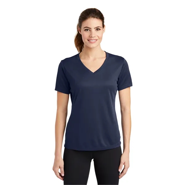 Sport-Tek Women's PosiCharge RacerMesh V-Neck Tee. - Sport-Tek Women's PosiCharge RacerMesh V-Neck Tee. - Image 26 of 45