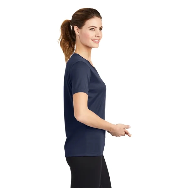 Sport-Tek Women's PosiCharge RacerMesh V-Neck Tee. - Sport-Tek Women's PosiCharge RacerMesh V-Neck Tee. - Image 28 of 45