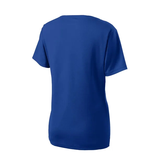 Sport-Tek Women's PosiCharge RacerMesh V-Neck Tee. - Sport-Tek Women's PosiCharge RacerMesh V-Neck Tee. - Image 35 of 45