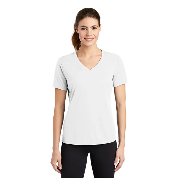 Sport-Tek Women's PosiCharge RacerMesh V-Neck Tee. - Sport-Tek Women's PosiCharge RacerMesh V-Neck Tee. - Image 36 of 45