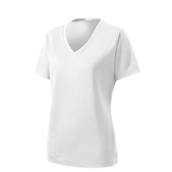 Sport-Tek Women's PosiCharge RacerMesh V-Neck Tee. - Sport-Tek Women's PosiCharge RacerMesh V-Neck Tee. - Image 39 of 45