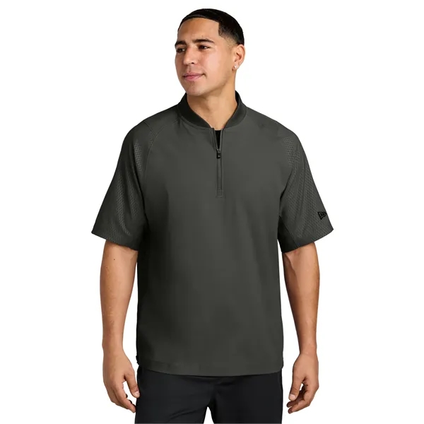 New Era Cage Short Sleeve 1/4-Zip Jacket. - New Era Cage Short Sleeve 1/4-Zip Jacket. - Image 0 of 25