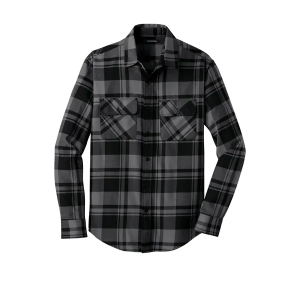 Port Authority Plaid Flannel Shirt. - Port Authority Plaid Flannel Shirt. - Image 3 of 43