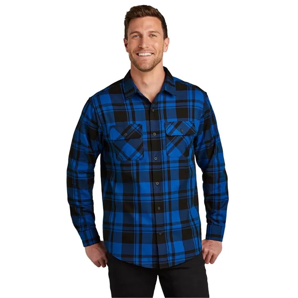 Port Authority Plaid Flannel Shirt. - Port Authority Plaid Flannel Shirt. - Image 5 of 43