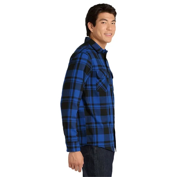 Port Authority Plaid Flannel Shirt. - Port Authority Plaid Flannel Shirt. - Image 7 of 43