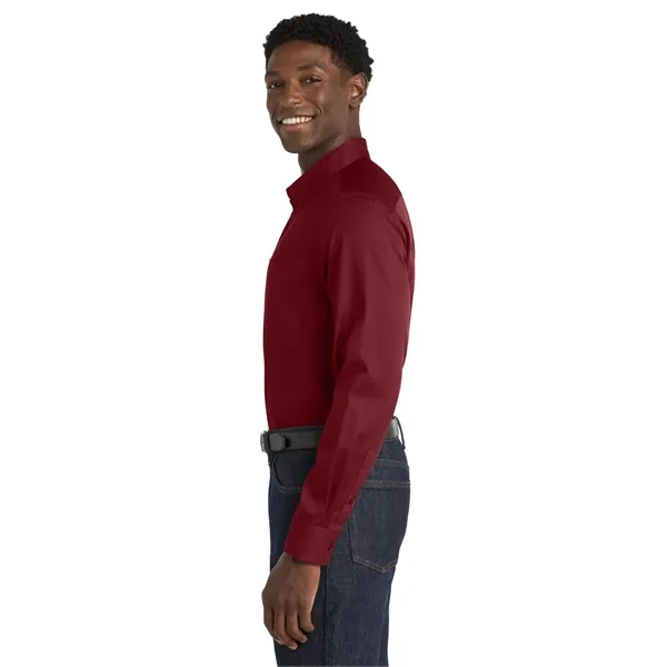 Port Authority Long Sleeve SuperPro React Twill Shirt. - Port Authority Long Sleeve SuperPro React Twill Shirt. - Image 2 of 70
