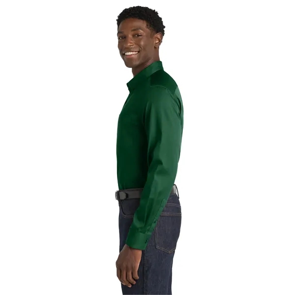Port Authority Long Sleeve SuperPro React Twill Shirt. - Port Authority Long Sleeve SuperPro React Twill Shirt. - Image 11 of 70