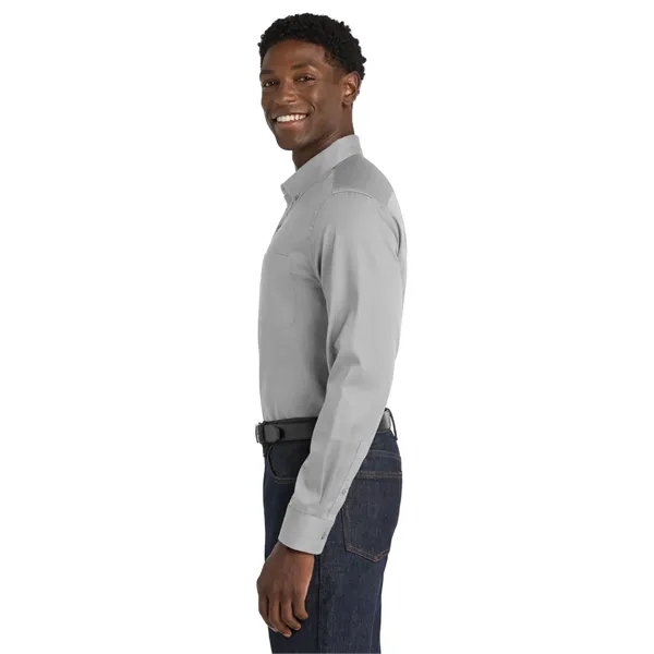 Port Authority Long Sleeve SuperPro React Twill Shirt. - Port Authority Long Sleeve SuperPro React Twill Shirt. - Image 21 of 70