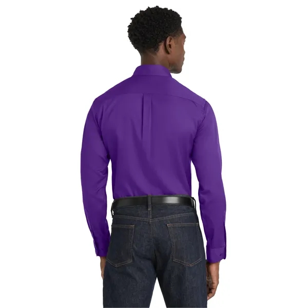 Port Authority Long Sleeve SuperPro React Twill Shirt. - Port Authority Long Sleeve SuperPro React Twill Shirt. - Image 25 of 70