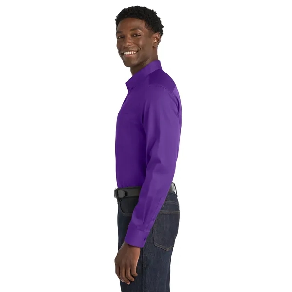 Port Authority Long Sleeve SuperPro React Twill Shirt. - Port Authority Long Sleeve SuperPro React Twill Shirt. - Image 26 of 70