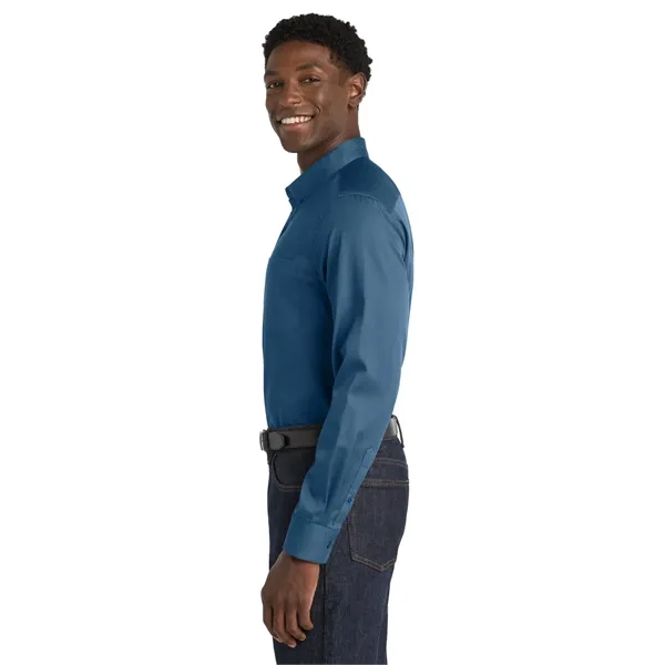 Port Authority Long Sleeve SuperPro React Twill Shirt. - Port Authority Long Sleeve SuperPro React Twill Shirt. - Image 30 of 70