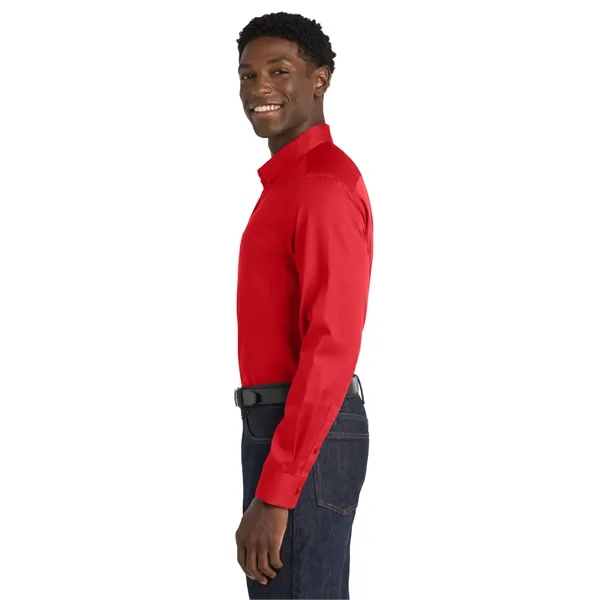Port Authority Long Sleeve SuperPro React Twill Shirt. - Port Authority Long Sleeve SuperPro React Twill Shirt. - Image 35 of 70