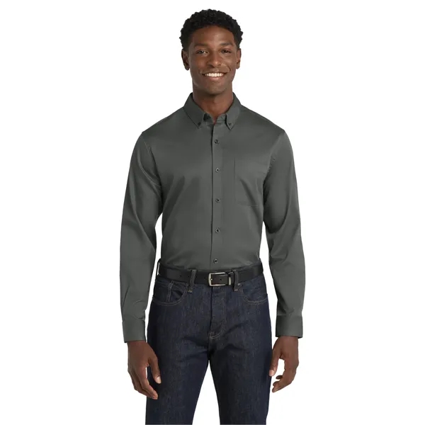 Port Authority Long Sleeve SuperPro React Twill Shirt. - Port Authority Long Sleeve SuperPro React Twill Shirt. - Image 38 of 70
