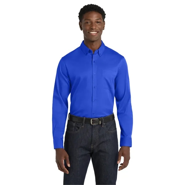 Port Authority Long Sleeve SuperPro React Twill Shirt. - Port Authority Long Sleeve SuperPro React Twill Shirt. - Image 49 of 70