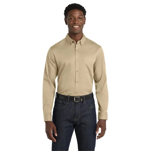 Port Authority Long Sleeve SuperPro React Twill Shirt. - Port Authority Long Sleeve SuperPro React Twill Shirt. - Image 59 of 70
