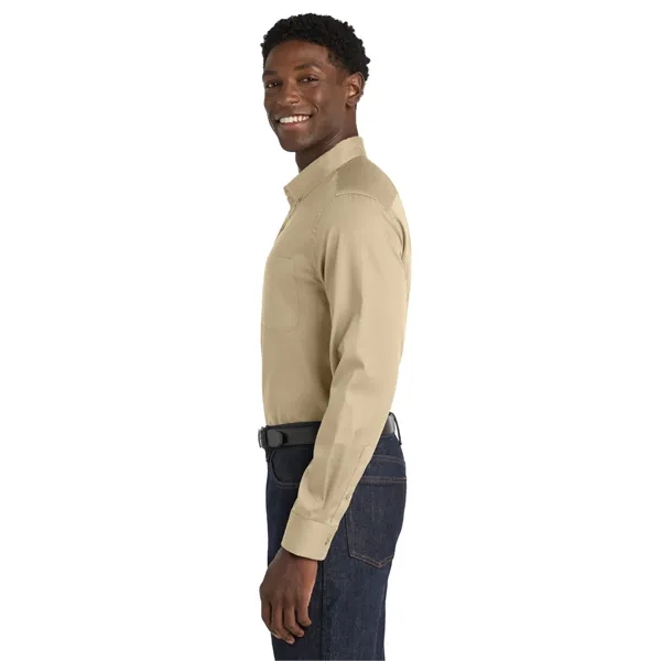 Port Authority Long Sleeve SuperPro React Twill Shirt. - Port Authority Long Sleeve SuperPro React Twill Shirt. - Image 61 of 70