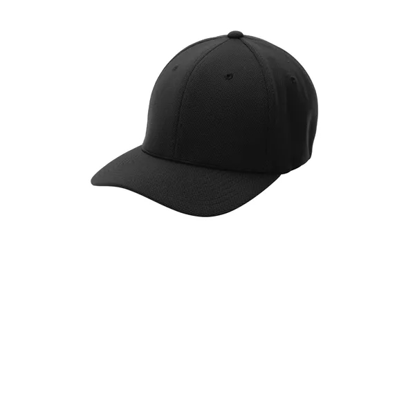 Sport-Tek Flexfit Cool & Dry Poly Block Mesh Cap.