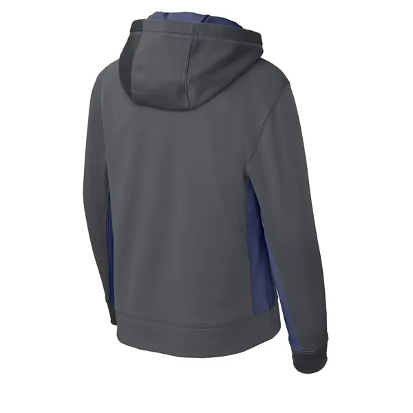 Sport-Tek Youth Sport-Wick Fleece Colorblock Hooded Pullo... - Sport-Tek Youth Sport-Wick Fleece Colorblock Hooded Pullo... - Image 19 of 19