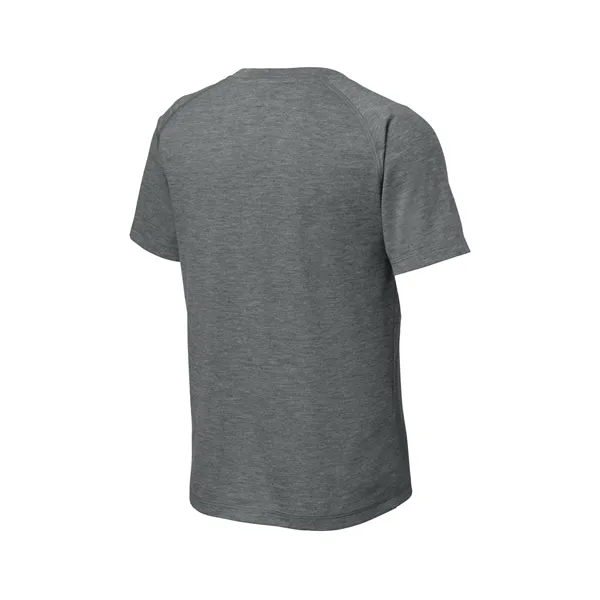 Sport-Tek Youth PosiCharge Tri-Blend Wicking Raglan Tee. - Sport-Tek Youth PosiCharge Tri-Blend Wicking Raglan Tee. - Image 10 of 25
