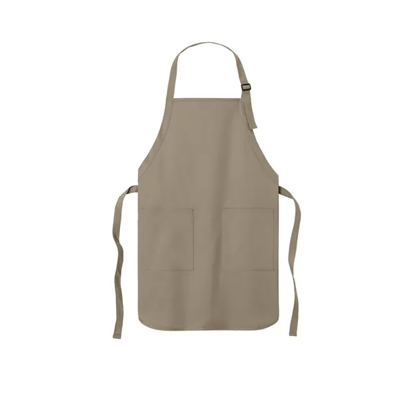 Port Authority Full-Length Two-Pocket Bib Apron. - Port Authority Full-Length Two-Pocket Bib Apron. - Image 4 of 20