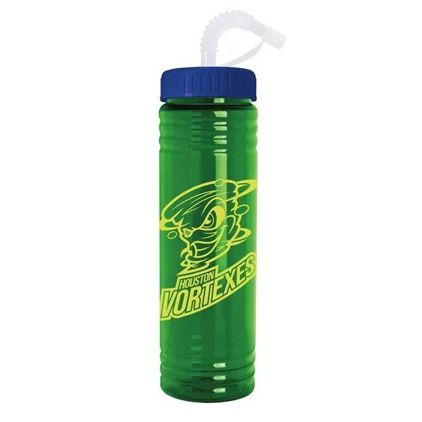 Garyline® Slim Fit Water Bottle With Straw Lid - 24 oz. - Garyline® Slim Fit Water Bottle With Straw Lid - 24 oz. - Image 1 of 23