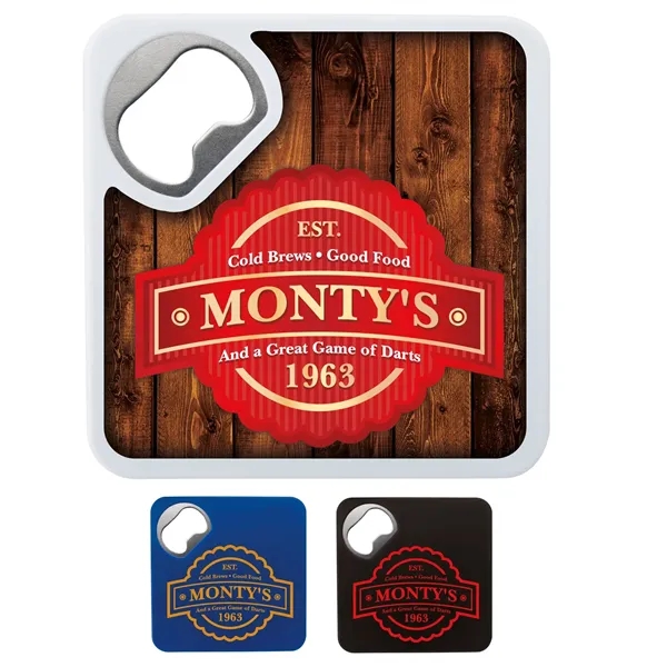 Good Value™ Bottle Opener Coaster - Good Value™ Bottle Opener Coaster - Image 0 of 3