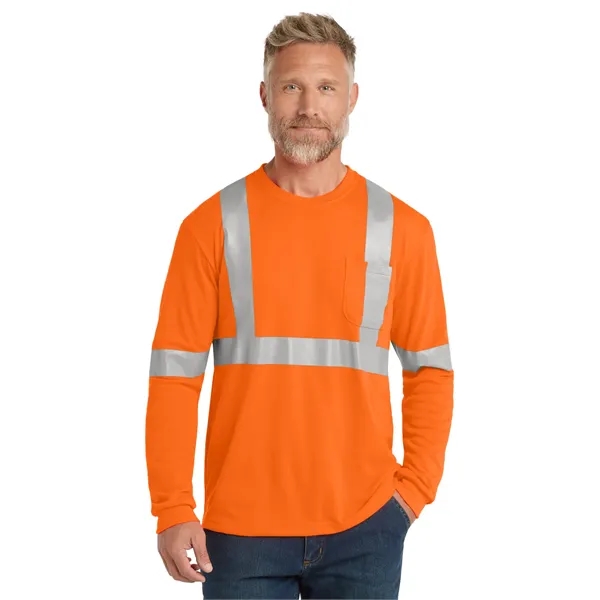 CornerStone ANSI 107 Class 2 Long Sleeve Safety T-Shirt. - CornerStone ANSI 107 Class 2 Long Sleeve Safety T-Shirt. - Image 1 of 10