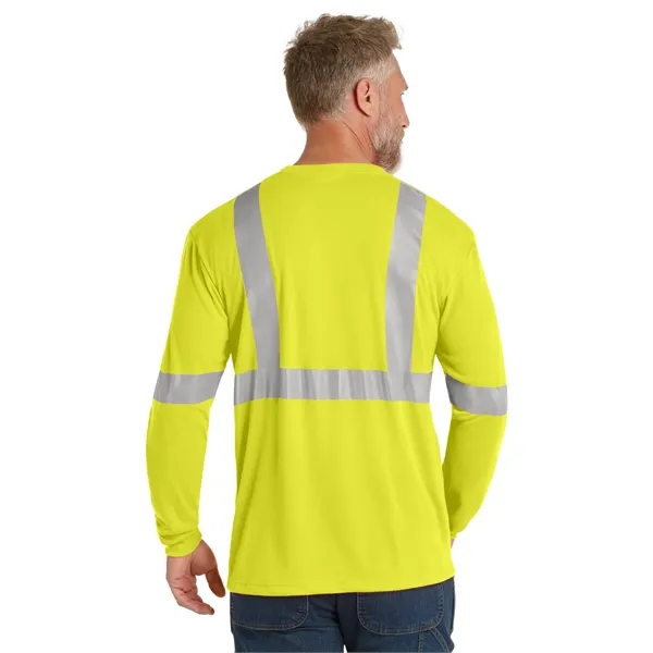 CornerStone ANSI 107 Class 2 Long Sleeve Safety T-Shirt. - CornerStone ANSI 107 Class 2 Long Sleeve Safety T-Shirt. - Image 8 of 10