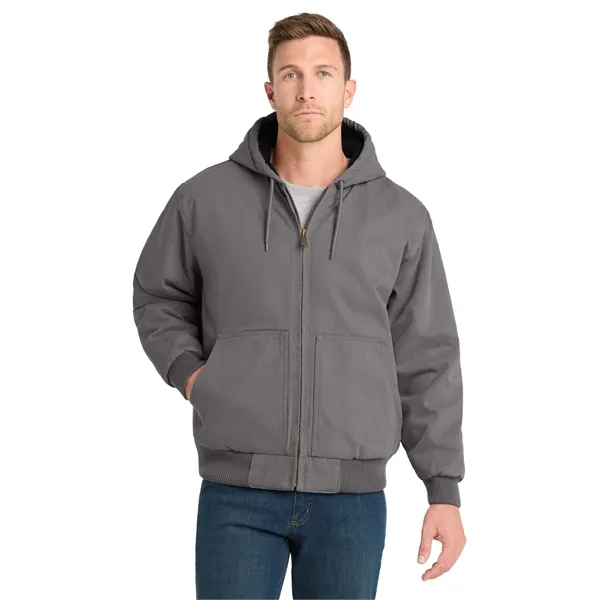 CornerStone Washed Duck Cloth Insulated Hooded Work Jacket. - CornerStone Washed Duck Cloth Insulated Hooded Work Jacket. - Image 15 of 19