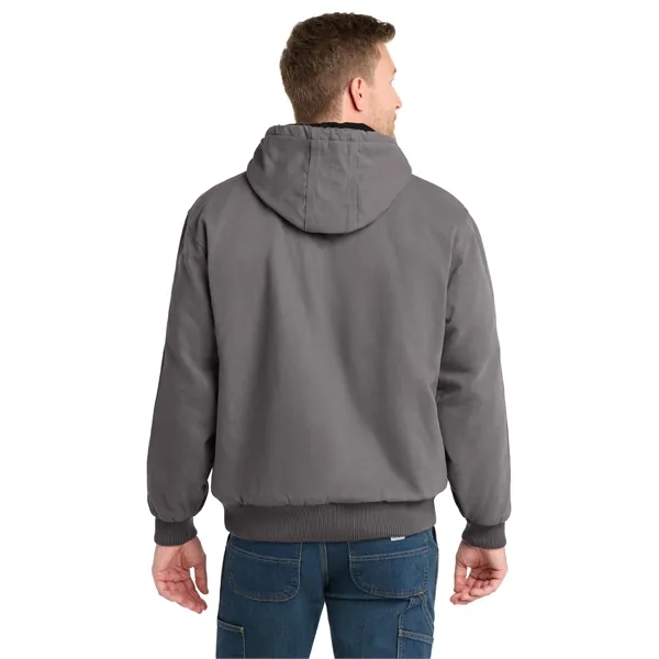 CornerStone Washed Duck Cloth Insulated Hooded Work Jacket. - CornerStone Washed Duck Cloth Insulated Hooded Work Jacket. - Image 17 of 19