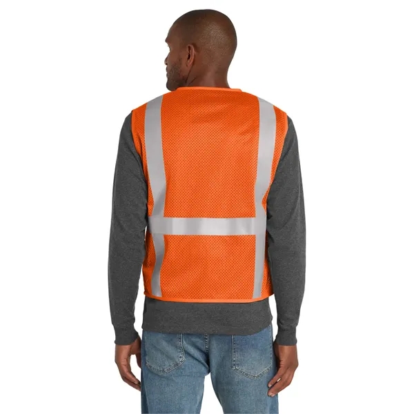 CornerStone ANSI 107 Class 2 Mesh Six-Pocket Zippered Vest. - CornerStone ANSI 107 Class 2 Mesh Six-Pocket Zippered Vest. - Image 1 of 10