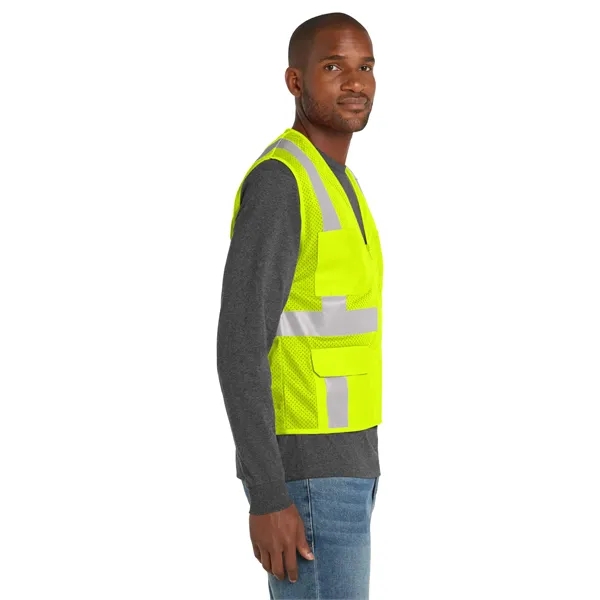 CornerStone ANSI 107 Class 2 Mesh Six-Pocket Zippered Vest. - CornerStone ANSI 107 Class 2 Mesh Six-Pocket Zippered Vest. - Image 7 of 10