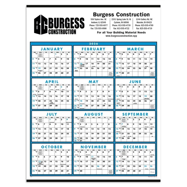 Triumph® Calendars Span-A-Year Non-Laminated Calendar - Triumph® Calendars Span-A-Year Non-Laminated Calendar - Image 0 of 1