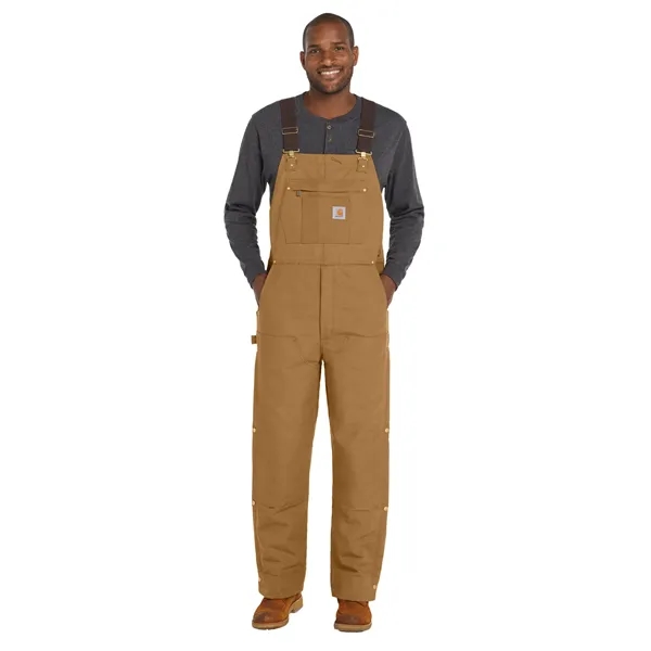 Carhartt Tall Firm Duck Insulated Bib Overalls - Carhartt Tall Firm Duck Insulated Bib Overalls - Image 4 of 14