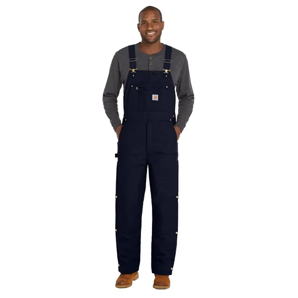 Carhartt Tall Firm Duck Insulated Bib Overalls - Carhartt Tall Firm Duck Insulated Bib Overalls - Image 9 of 14