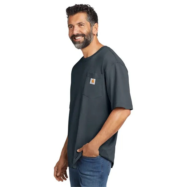 Carhartt Tall Workwear Pocket Short Sleeve T-Shirt. - Carhartt Tall Workwear Pocket Short Sleeve T-Shirt. - Image 9 of 25