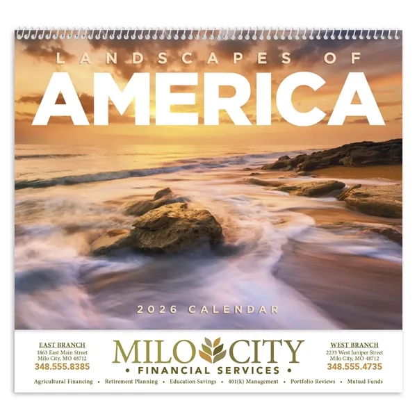 Good Value™ Landscapes of America - Spiral Calendar - Good Value™ Landscapes of America - Spiral Calendar - Image 1 of 1