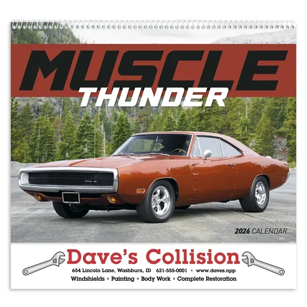 Good Value™ Muscle Thunder - Spiral Calendar - Good Value™ Muscle Thunder - Spiral Calendar - Image 1 of 1