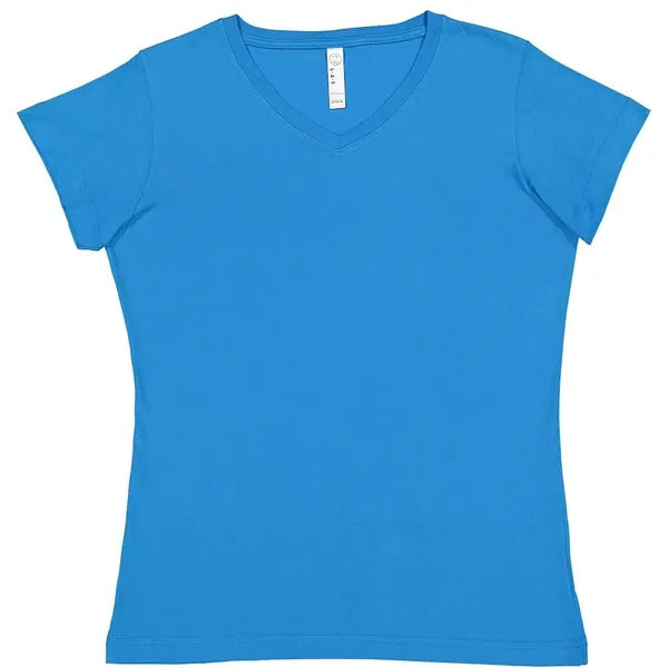 LAT 4.5oz 100% Ladies V Neck T - LAT 4.5oz 100% Ladies V Neck T - Image 6 of 51