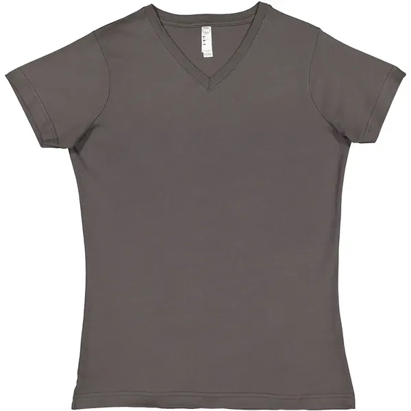 LAT 4.5oz 100% Ladies V Neck T - LAT 4.5oz 100% Ladies V Neck T - Image 10 of 51